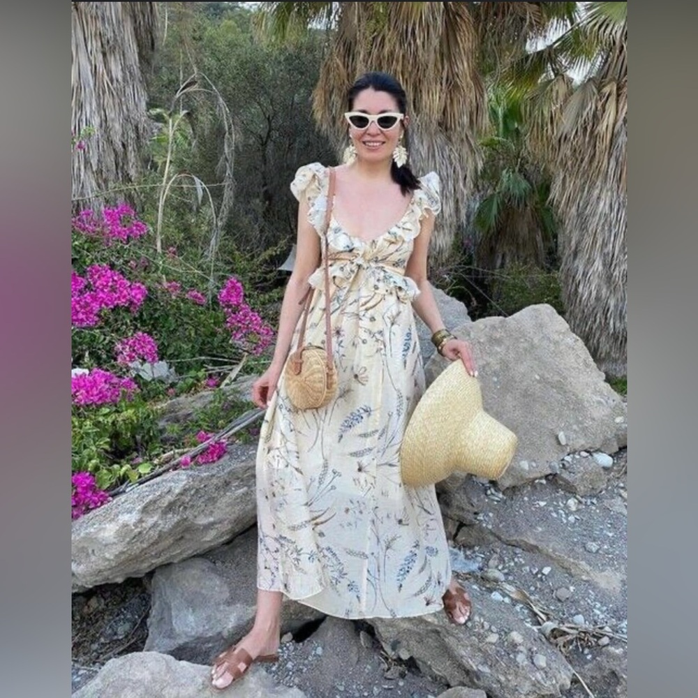 H&M Lyocell-blend Ruffled Dress - Picture 5 of 13